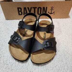NEW Bayton Girl's PEGASE Sandal, Black size 29  EU Little Kid (11 US)